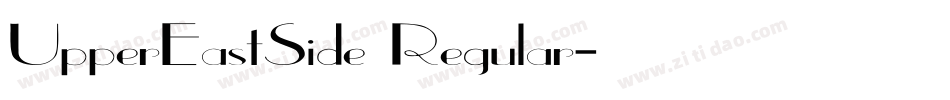 UpperEastSide Regular字体转换
